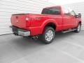 2013 Vermillion Red Ford F250 Super Duty Lariat Crew Cab 4x4  photo #4