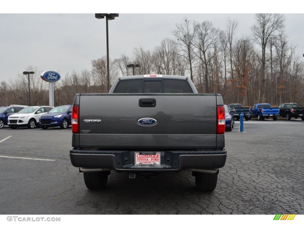2004 F150 FX4 SuperCab 4x4 - Dark Shadow Grey Metallic / Black/Medium Flint photo #4