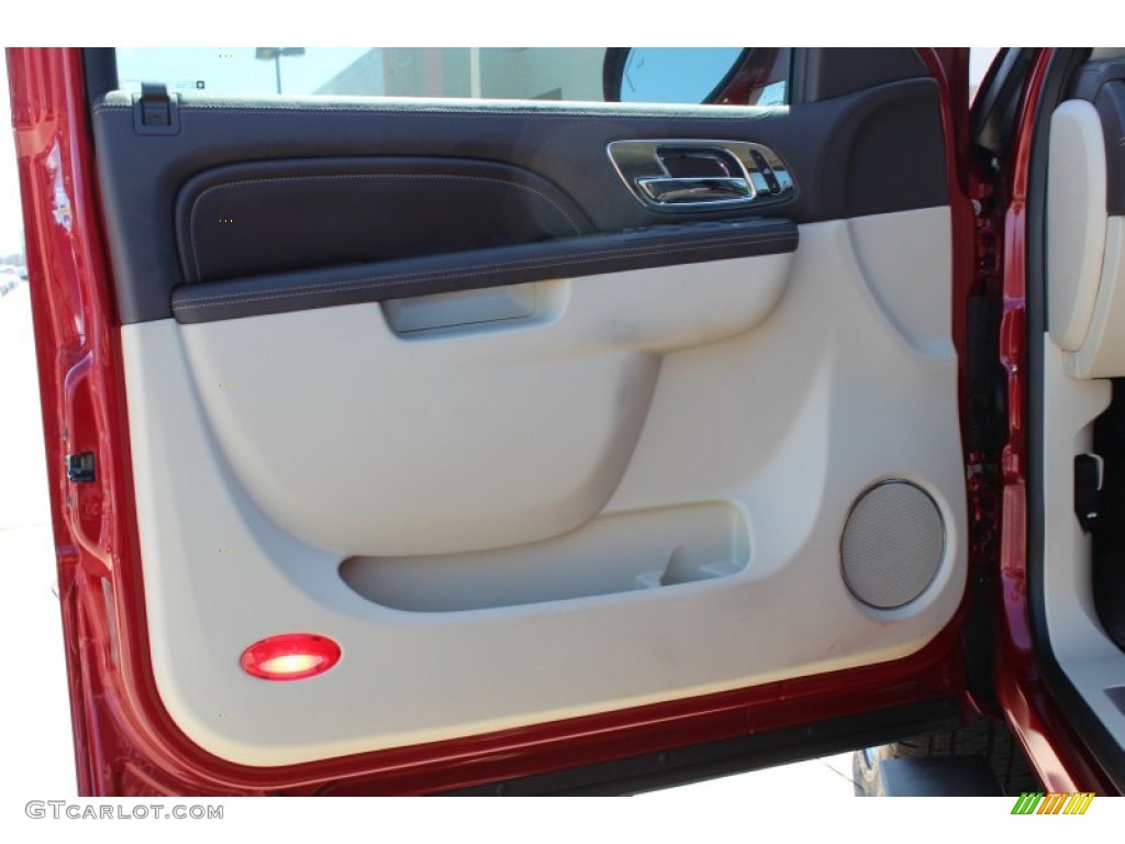 2013 Cadillac Escalade ESV Platinum Cocoa/Light Linen Door Panel Photo #77962592