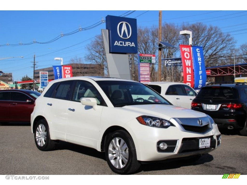 2010 RDX SH-AWD - White Diamond Pearl / Taupe photo #1