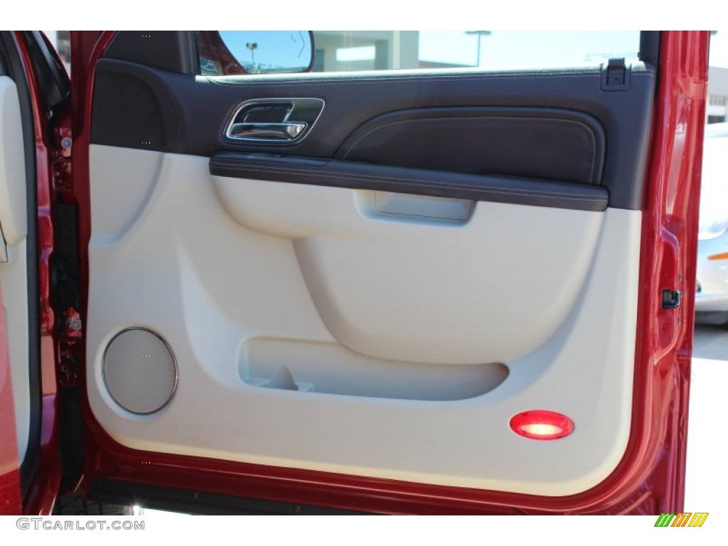 2013 Cadillac Escalade ESV Platinum Cocoa/Light Linen Door Panel Photo #77962637