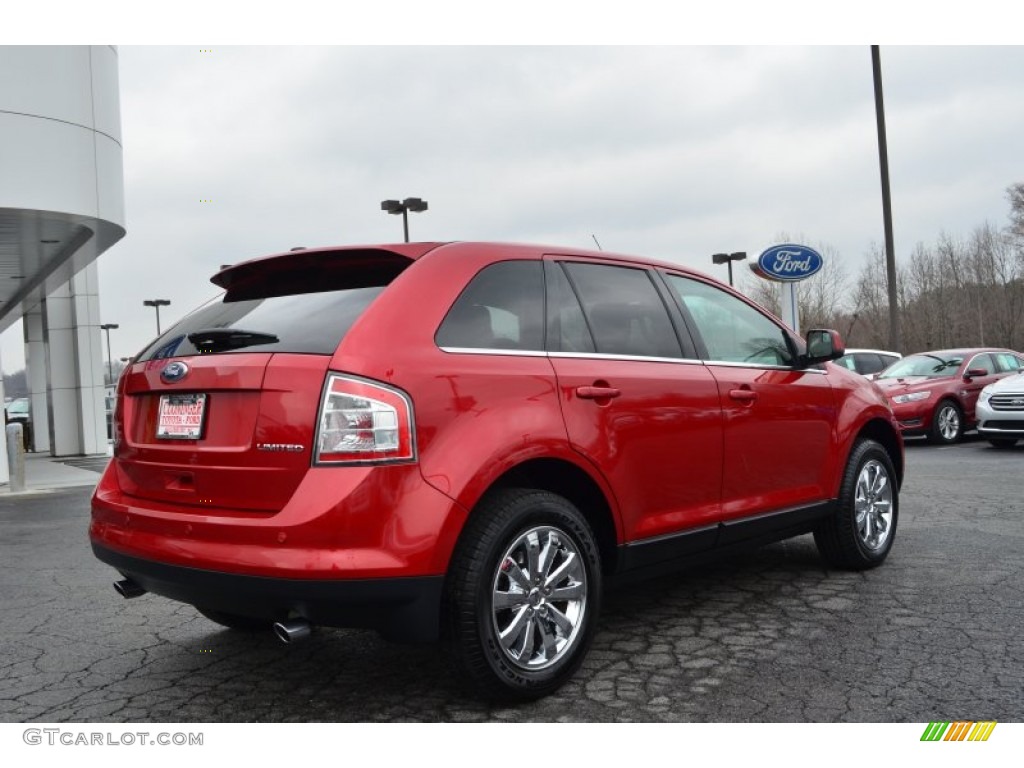 2010 Edge Limited - Red Candy Metallic / Charcoal Black photo #3