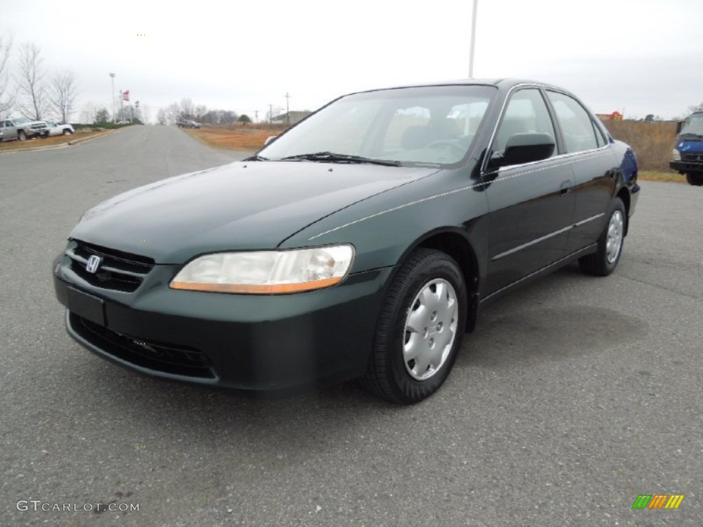 2000 Accord LX Sedan - Dark Emerald Pearl / Ivory photo #1