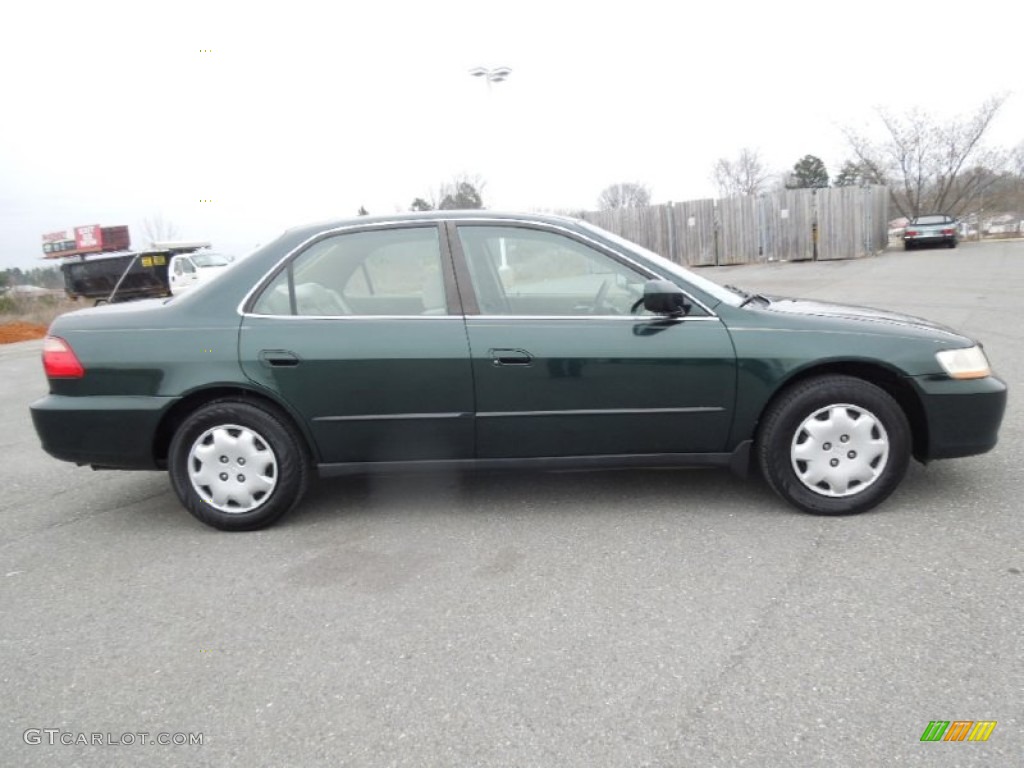 2000 Accord LX Sedan - Dark Emerald Pearl / Ivory photo #3