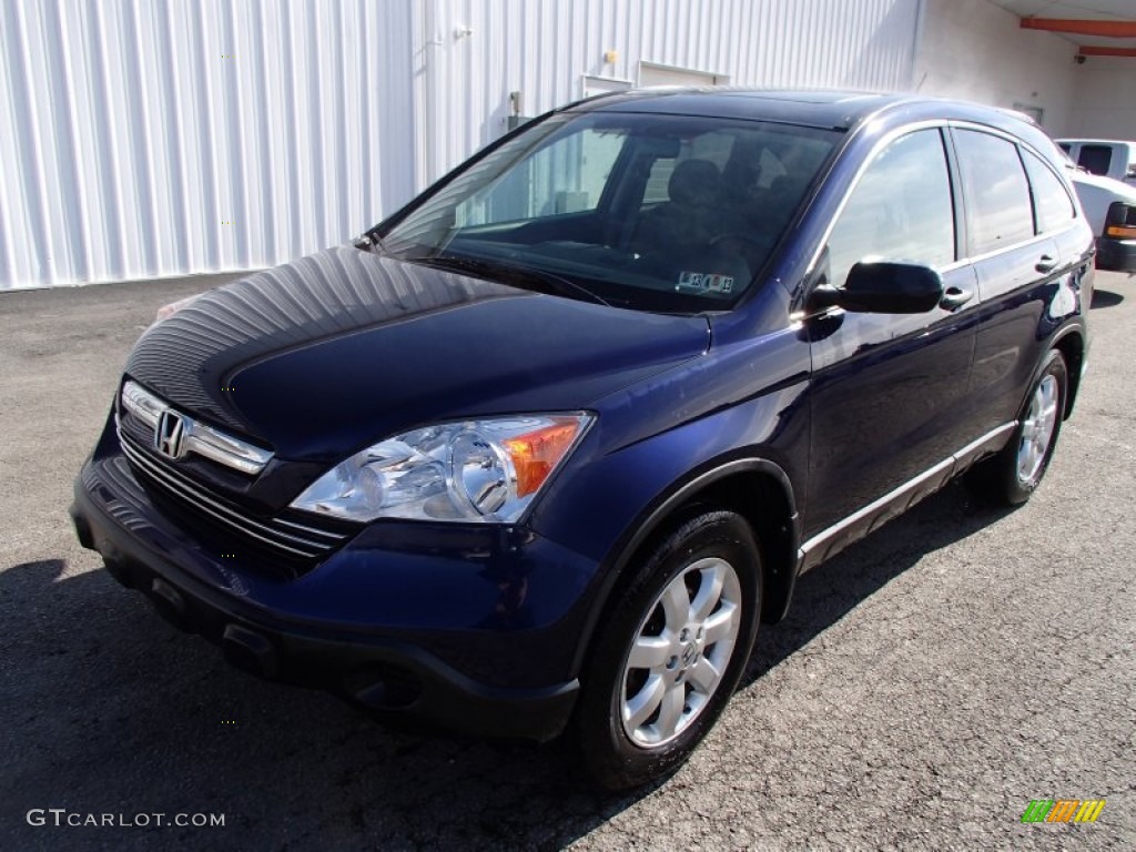2009 CR-V EX 4WD - Royal Blue Pearl / Gray photo #2