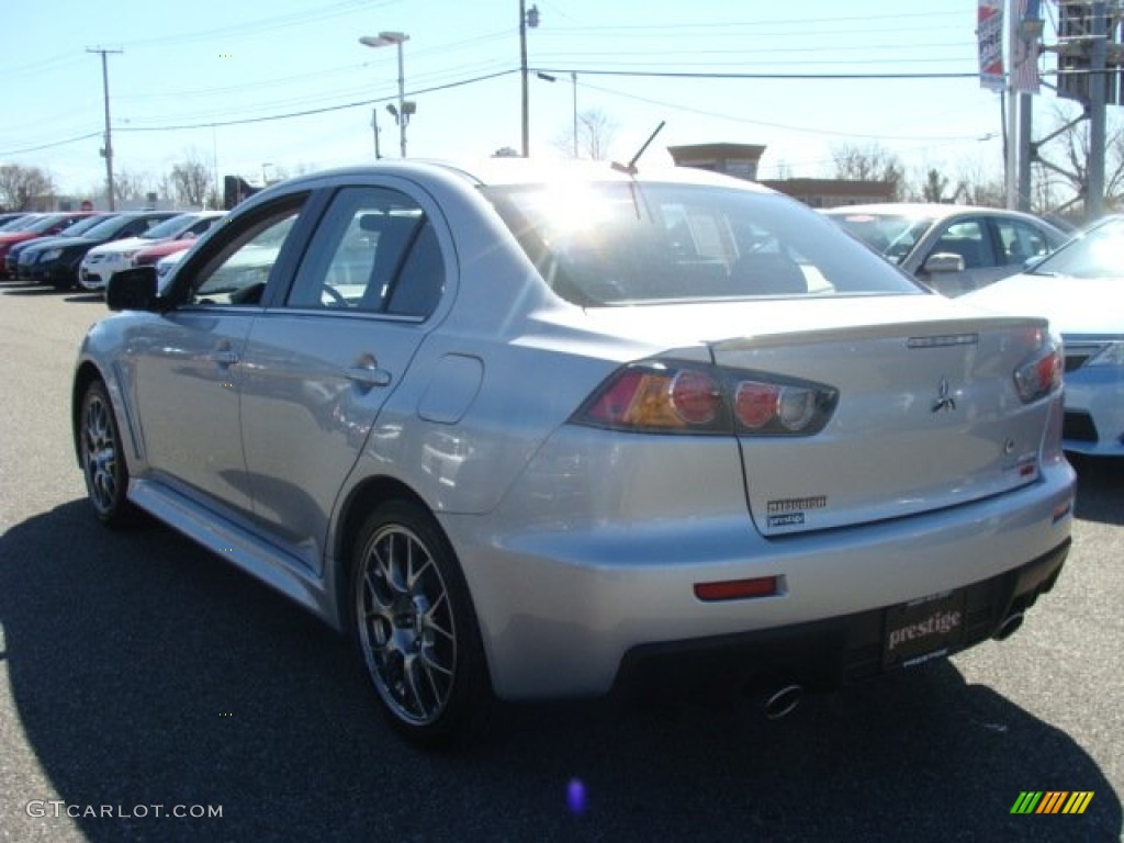 2011 Lancer Evolution MR - Apex Silver Metallic / Black photo #4