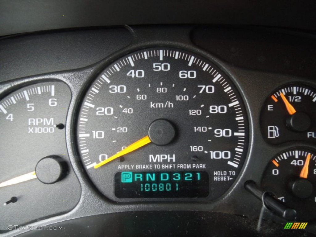 2001 GMC Sierra 1500 SLE Extended Cab Gauges Photo #77964452