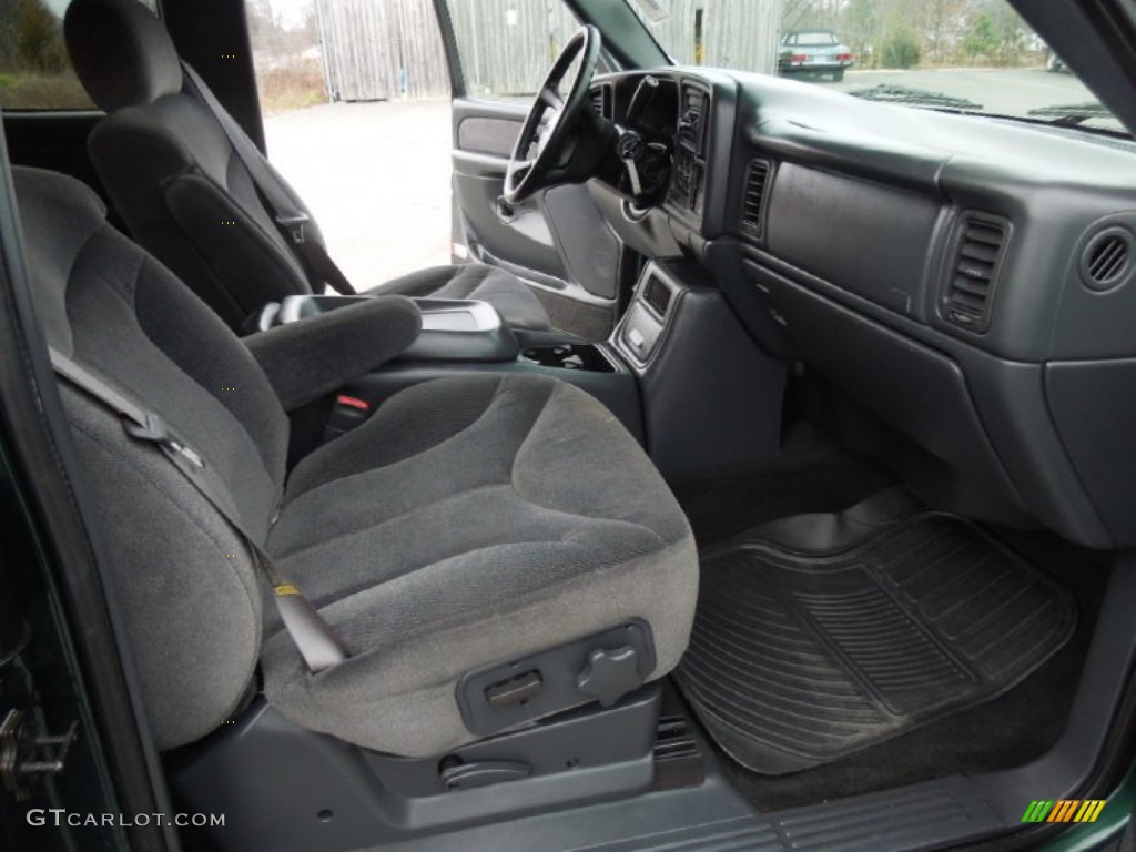 Graphite Interior 2001 GMC Sierra 1500 SLE Extended Cab Photo #77964535