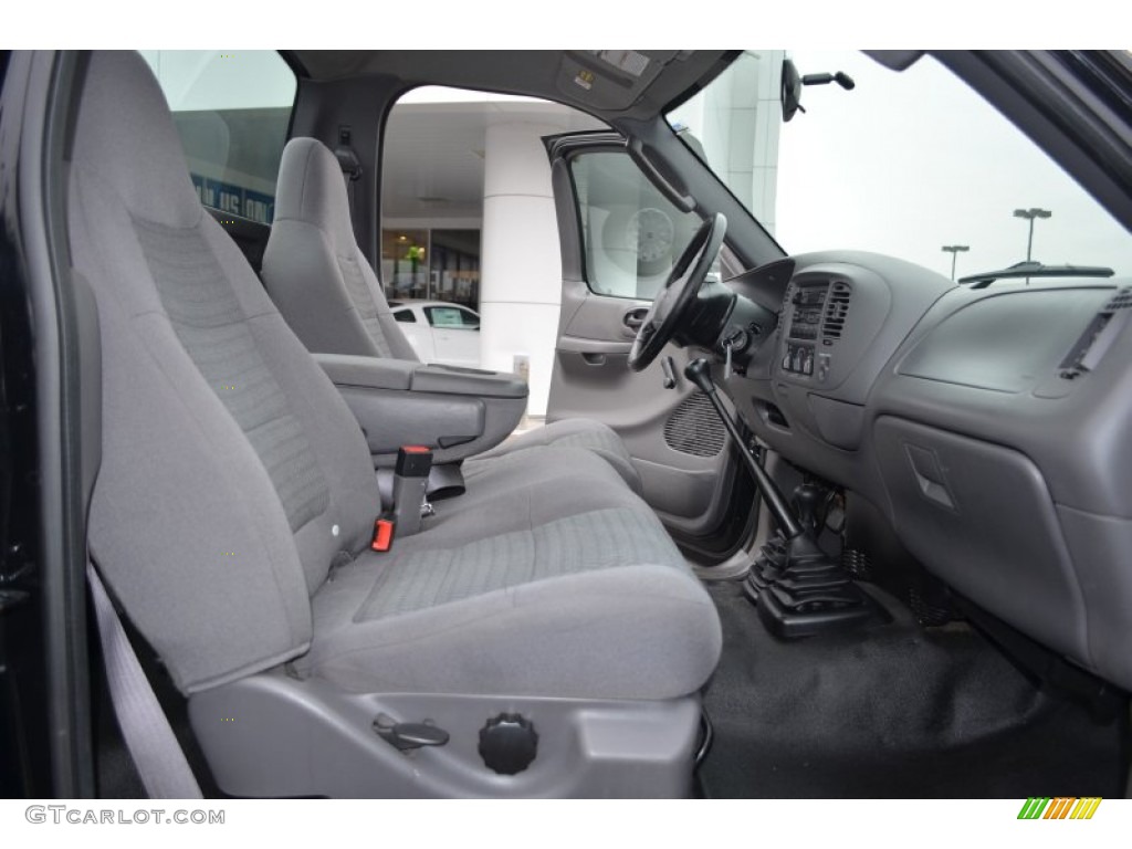 Dark Graphite Grey Interior 2003 Ford F150 XL Sport Regular Cab 4x4 Photo #77965139