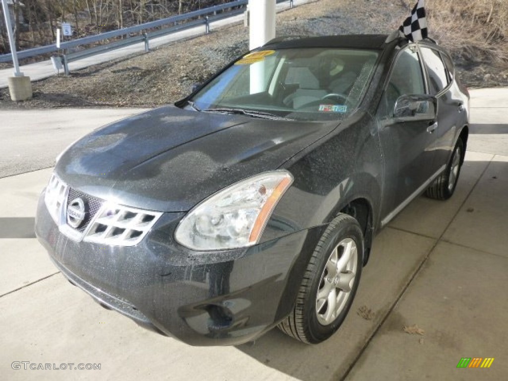 2011 Rogue SV AWD - Wicked Black / Black photo #5