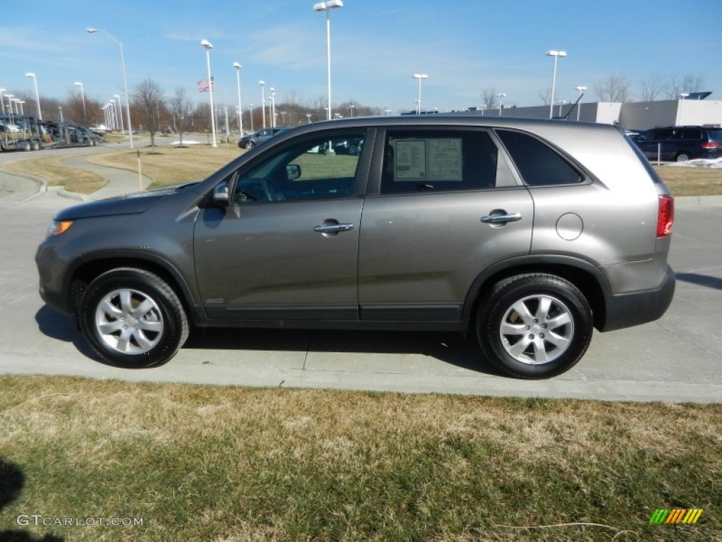 2011 Sorento LX AWD - Titanium Silver / Black photo #6