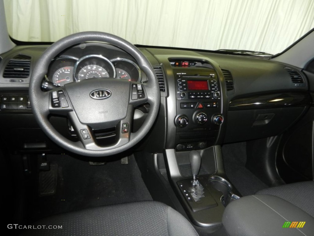 2011 Kia Sorento LX AWD Black Dashboard Photo #77967046