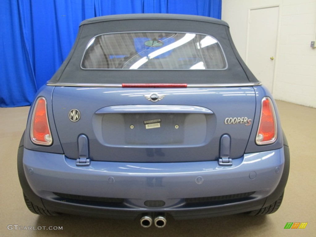 2005 Cooper S Convertible - Cool Blue Metallic / Panther Black photo #6