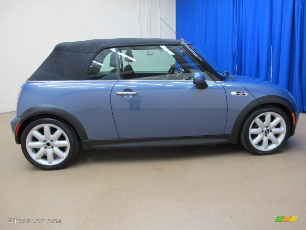 2005 Cooper S Convertible - Cool Blue Metallic / Panther Black photo #8