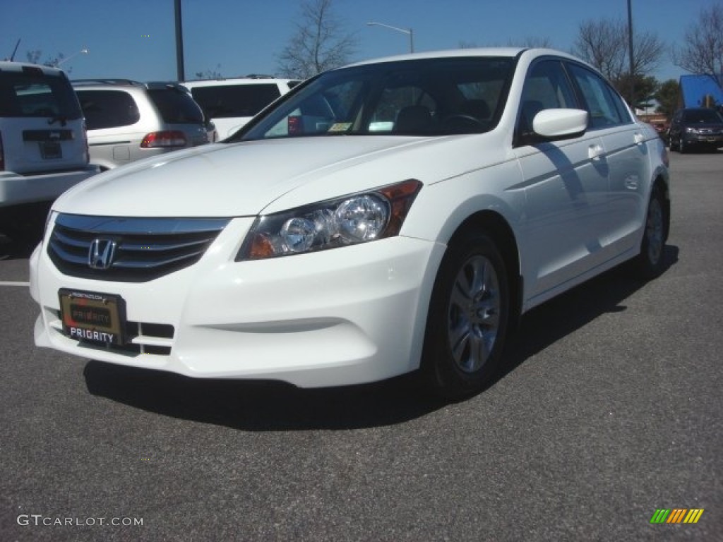 2011 Accord SE Sedan - Taffeta White / Ivory photo #1