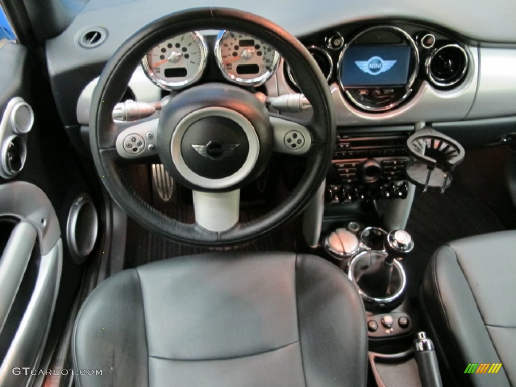 2005 Cooper S Convertible - Cool Blue Metallic / Panther Black photo #19