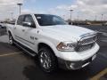 2013 Bright White Ram 1500 Laramie Crew Cab 4x4  photo #3