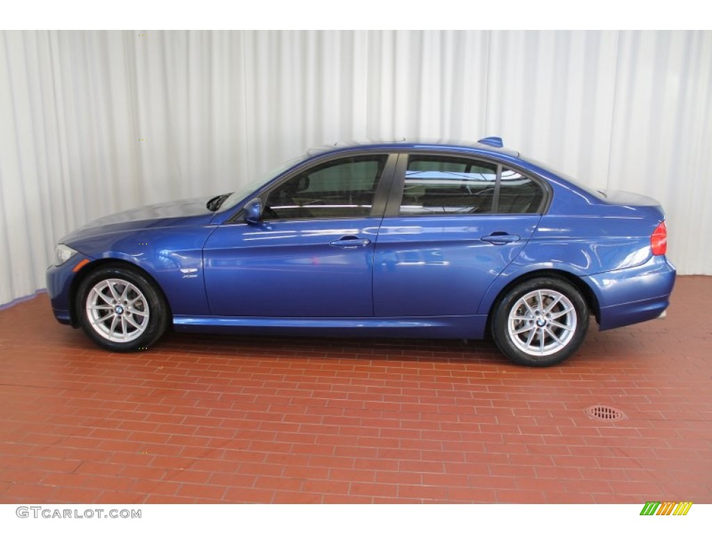 2010 3 Series 328i xDrive Sedan - Montego Blue Metallic / Oyster/Black Dakota Leather photo #4