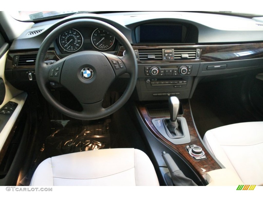 2010 BMW 3 Series 328i xDrive Sedan Oyster/Black Dakota Leather Dashboard Photo #77970584