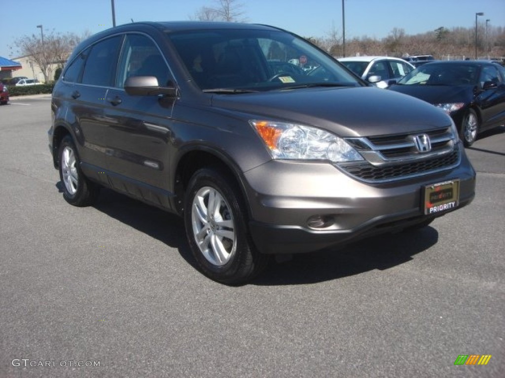 2010 CR-V EX-L - Urban Titanium Metallic / Black photo #6