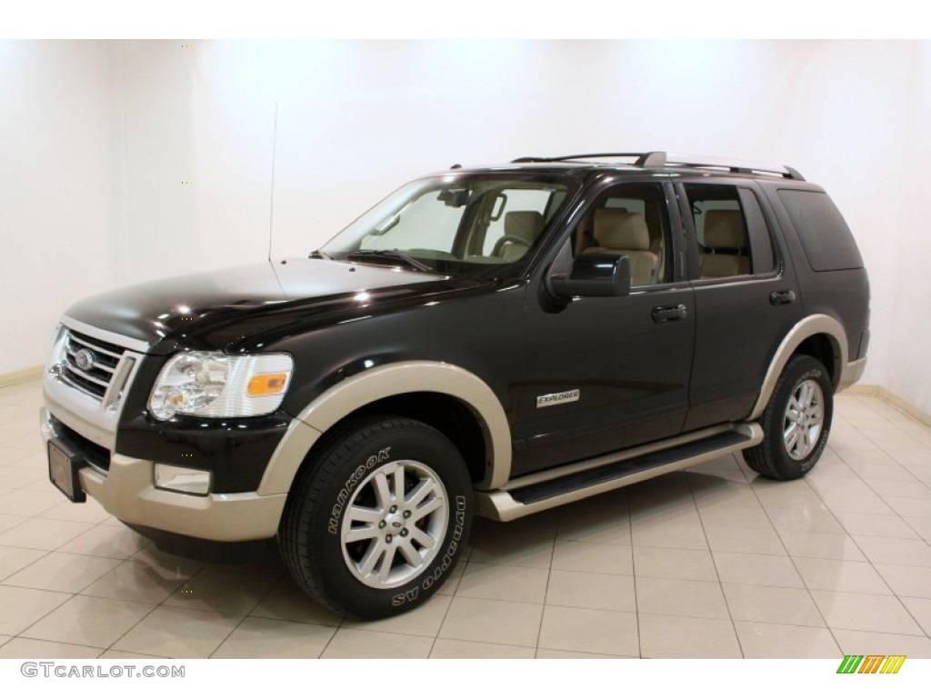 Black 2007 Ford Explorer Eddie Bauer 4x4 Exterior Photo #77972044