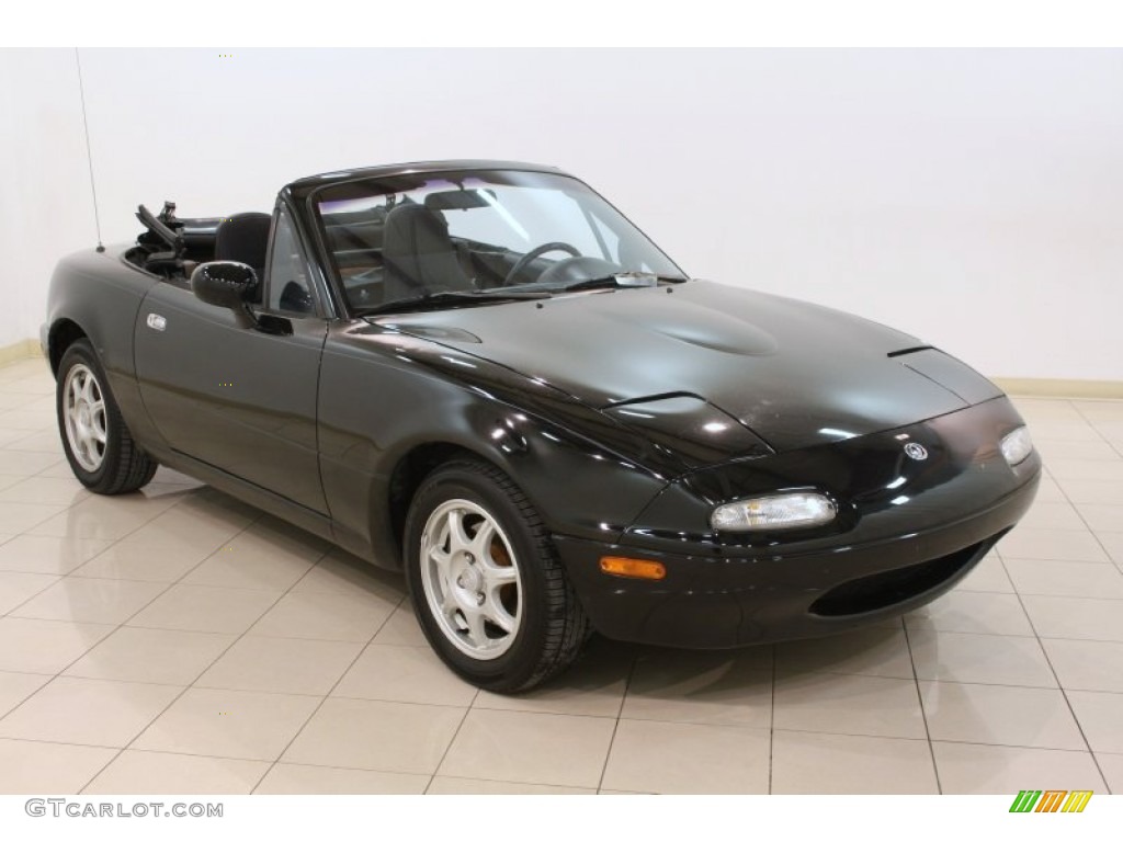 Brilliant Black 1994 Mazda MX-5 Miata Roadster Exterior Photo #77973533