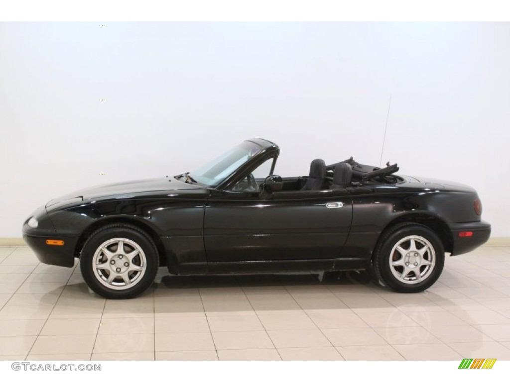 Brilliant Black 1994 Mazda MX-5 Miata Roadster Exterior Photo #77973584