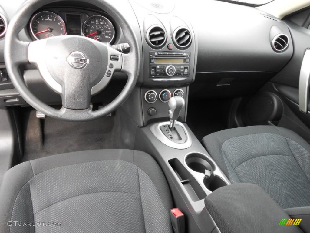 2011 Rogue S AWD - Wicked Black / Black photo #14