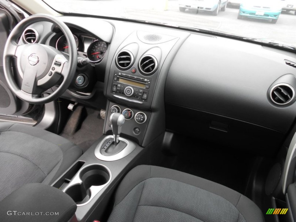 2011 Rogue S AWD - Wicked Black / Black photo #21