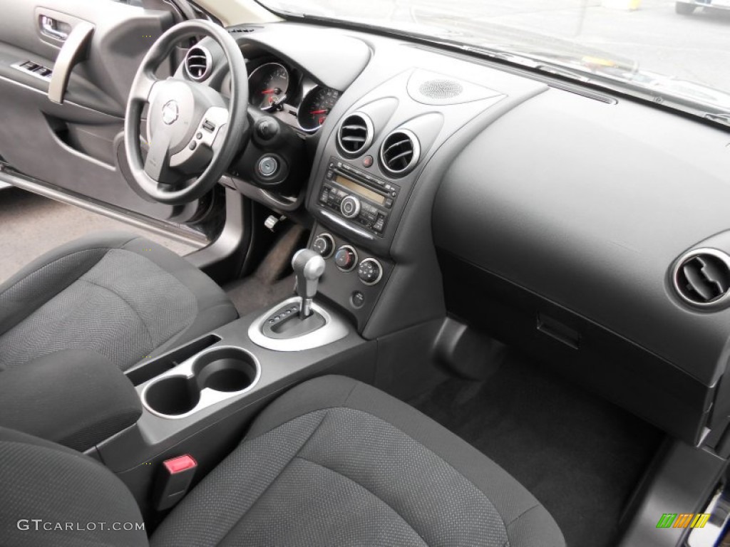 2011 Rogue S AWD - Wicked Black / Black photo #23