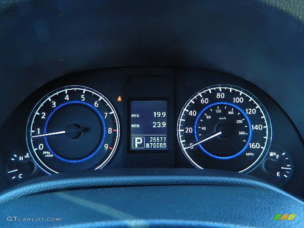2011 G 25 x AWD Sedan - Blue Slate / Graphite photo #19
