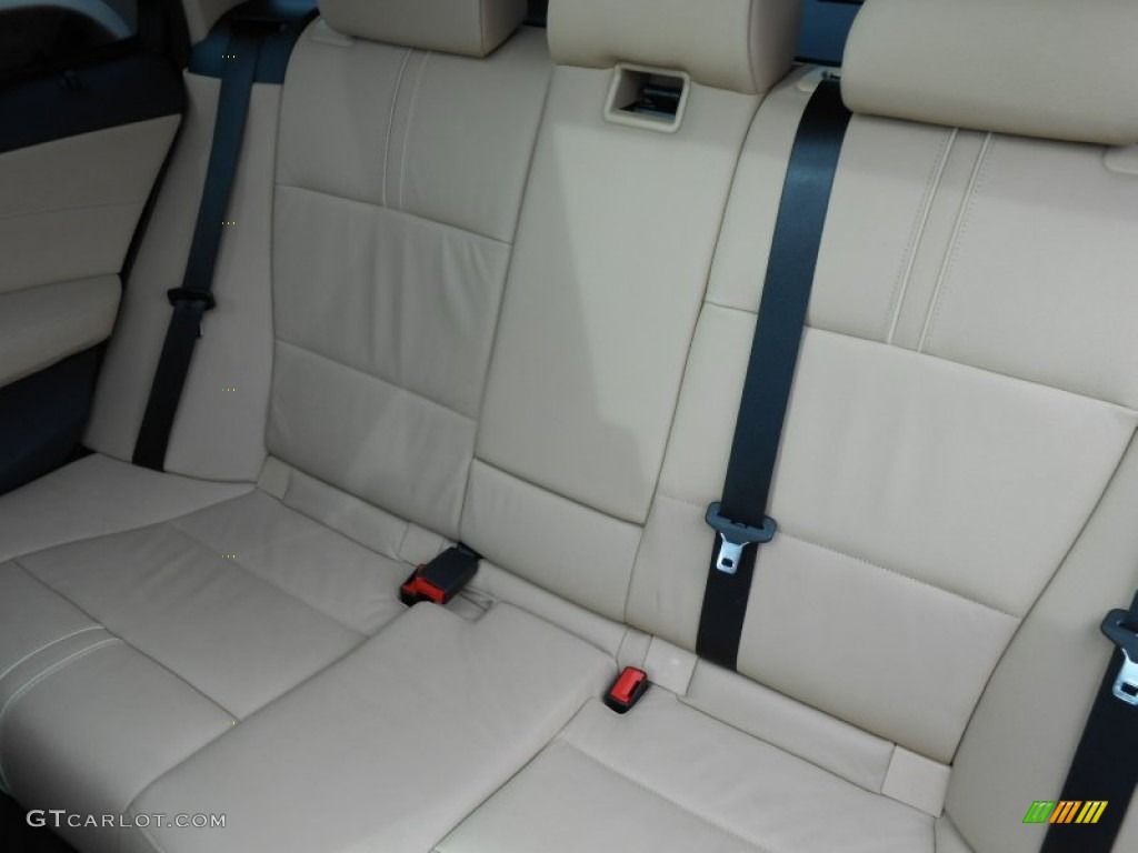 Black/Sand Beige Nevada Leather Interior 2007 BMW X3 3.0si Photo #77975669