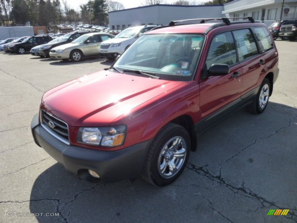 Cayenne Red Pearl 2003 Subaru Forester 2.5 X Exterior Photo #77976182