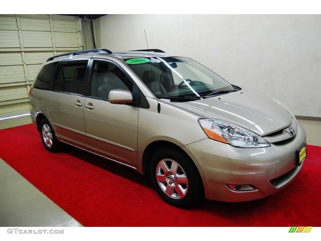 Desert Sand Mica 2008 Toyota Sienna XLE Exterior Photo #77977060