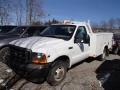 2001 Oxford White Ford F350 Super Duty XL Regular Cab Utility Truck  photo #3