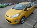 Yellow Blaze Metallic Tri-Coat - Fiesta SES Hatchback Photo No. 4