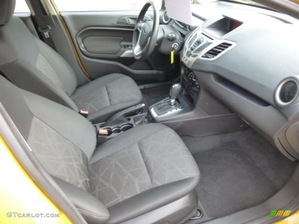 Charcoal Black/Blue Cloth Interior 2011 Ford Fiesta SES Hatchback Photo #77977925