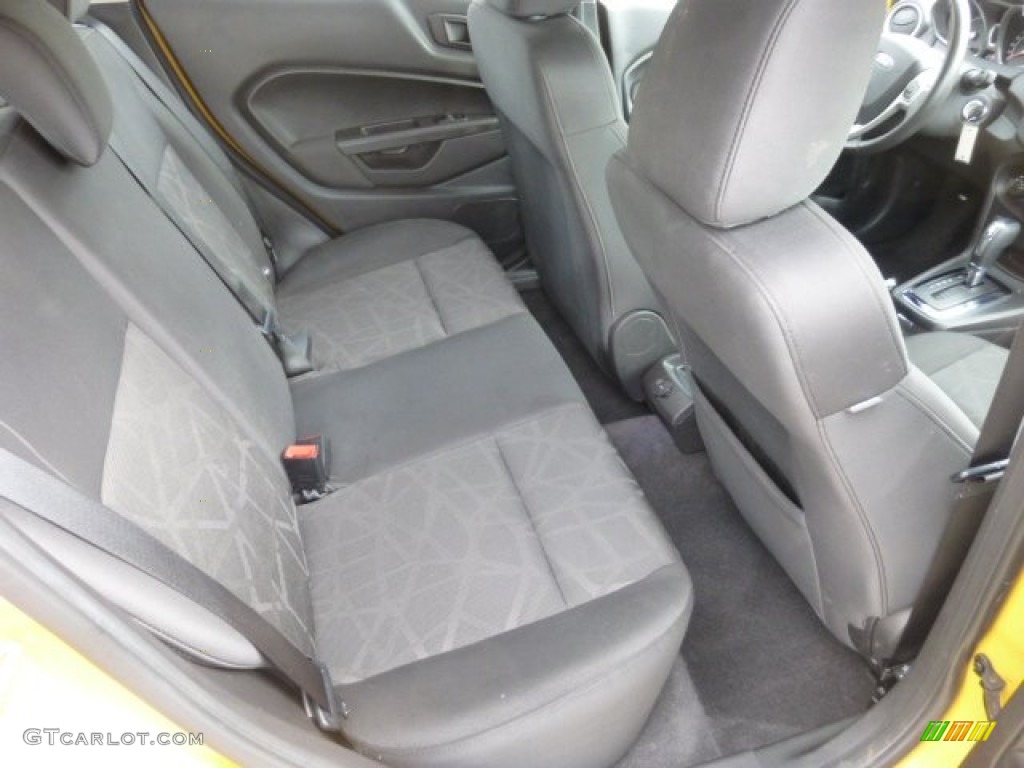 Charcoal Black/Blue Cloth Interior 2011 Ford Fiesta SES Hatchback Photo #77977964