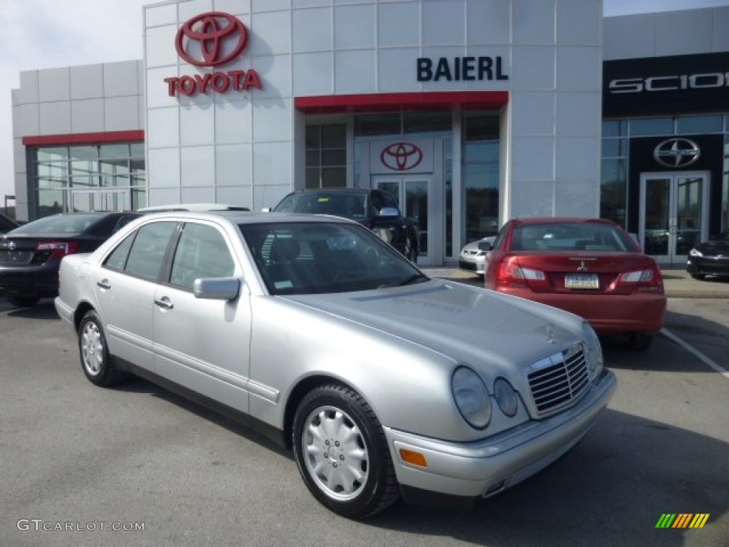 1998 E 320 Sedan - Brilliant Silver Metallic / Grey photo #1