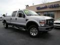 2008 Silver Metallic Ford F250 Super Duty Lariat Crew Cab 4x4  photo #21