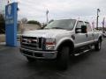 2008 Silver Metallic Ford F250 Super Duty Lariat Crew Cab 4x4  photo #22