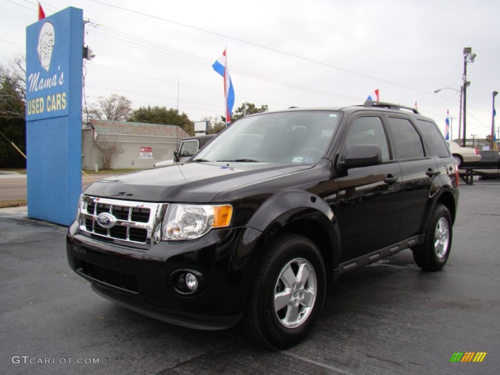 2011 Escape XLT - Tuxedo Black Metallic / Charcoal Black photo #4