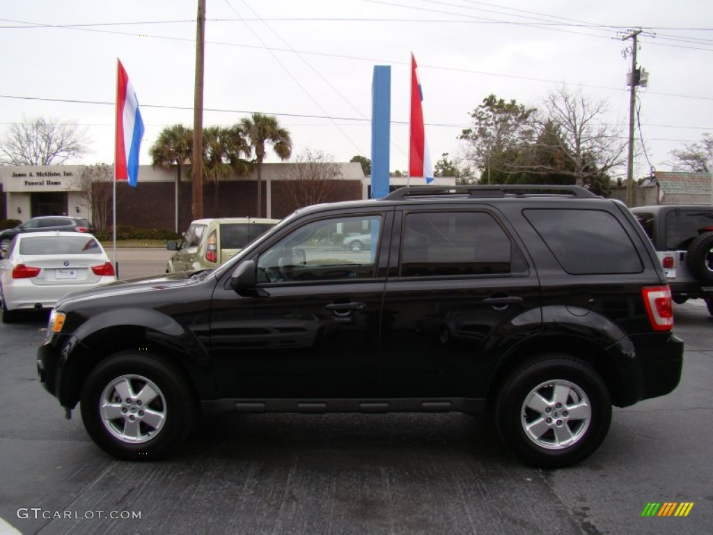 2011 Escape XLT - Tuxedo Black Metallic / Charcoal Black photo #5