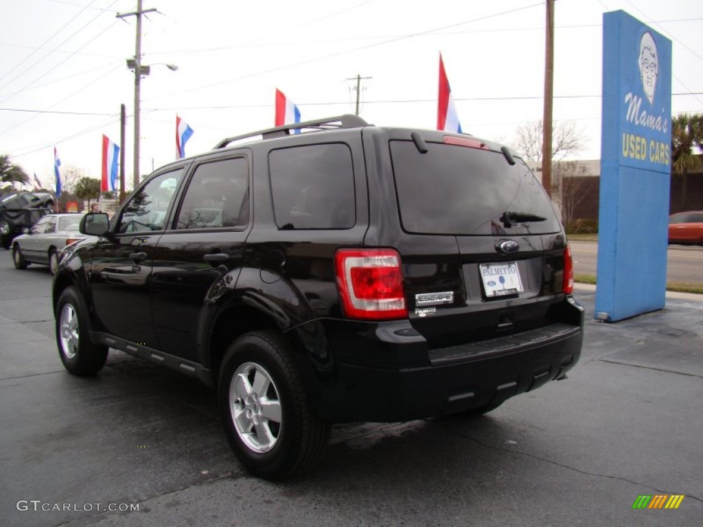 2011 Escape XLT - Tuxedo Black Metallic / Charcoal Black photo #6