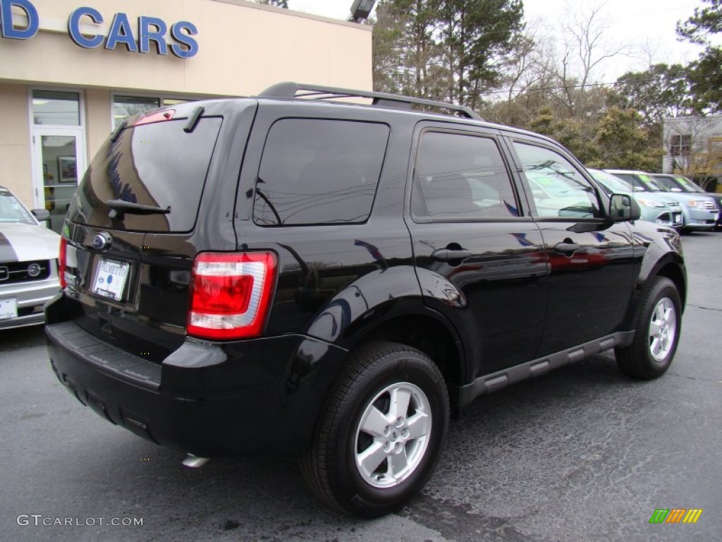 2011 Escape XLT - Tuxedo Black Metallic / Charcoal Black photo #8
