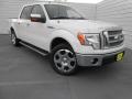 2010 White Platinum Metallic Tri Coat Ford F150 Lariat SuperCrew  photo #2