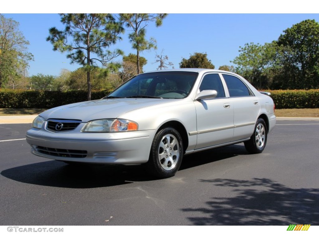 Silver Frost 2002 Mazda 626 LX Exterior Photo #77980940