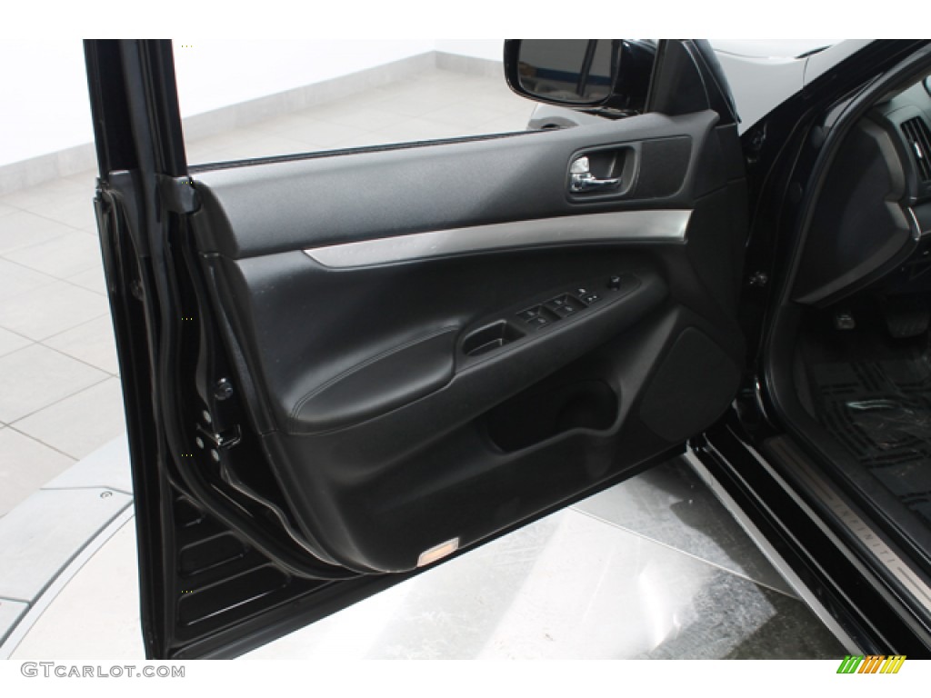 2011 G 25 x AWD Sedan - Black Obsidian / Graphite photo #16