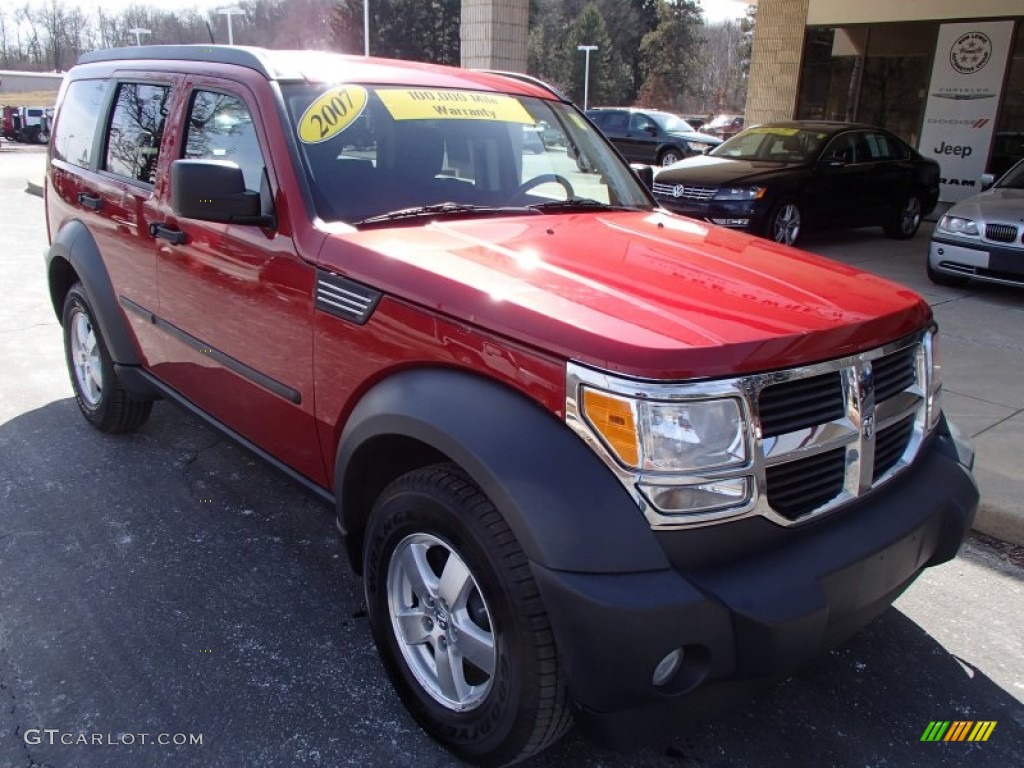 Inferno Red Crystal Pearl 2007 Dodge Nitro SXT 4x4 Exterior Photo #77981249