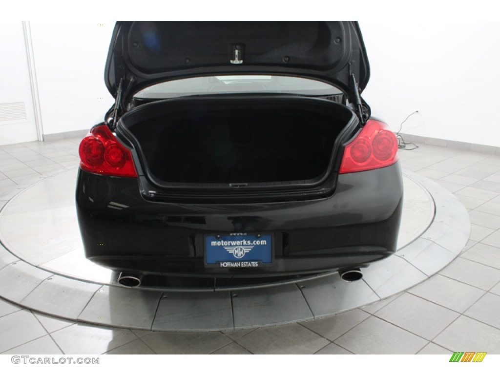 2011 G 25 x AWD Sedan - Black Obsidian / Graphite photo #23